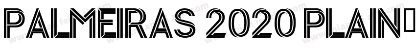 Palmeiras 2020 Plain字体转换